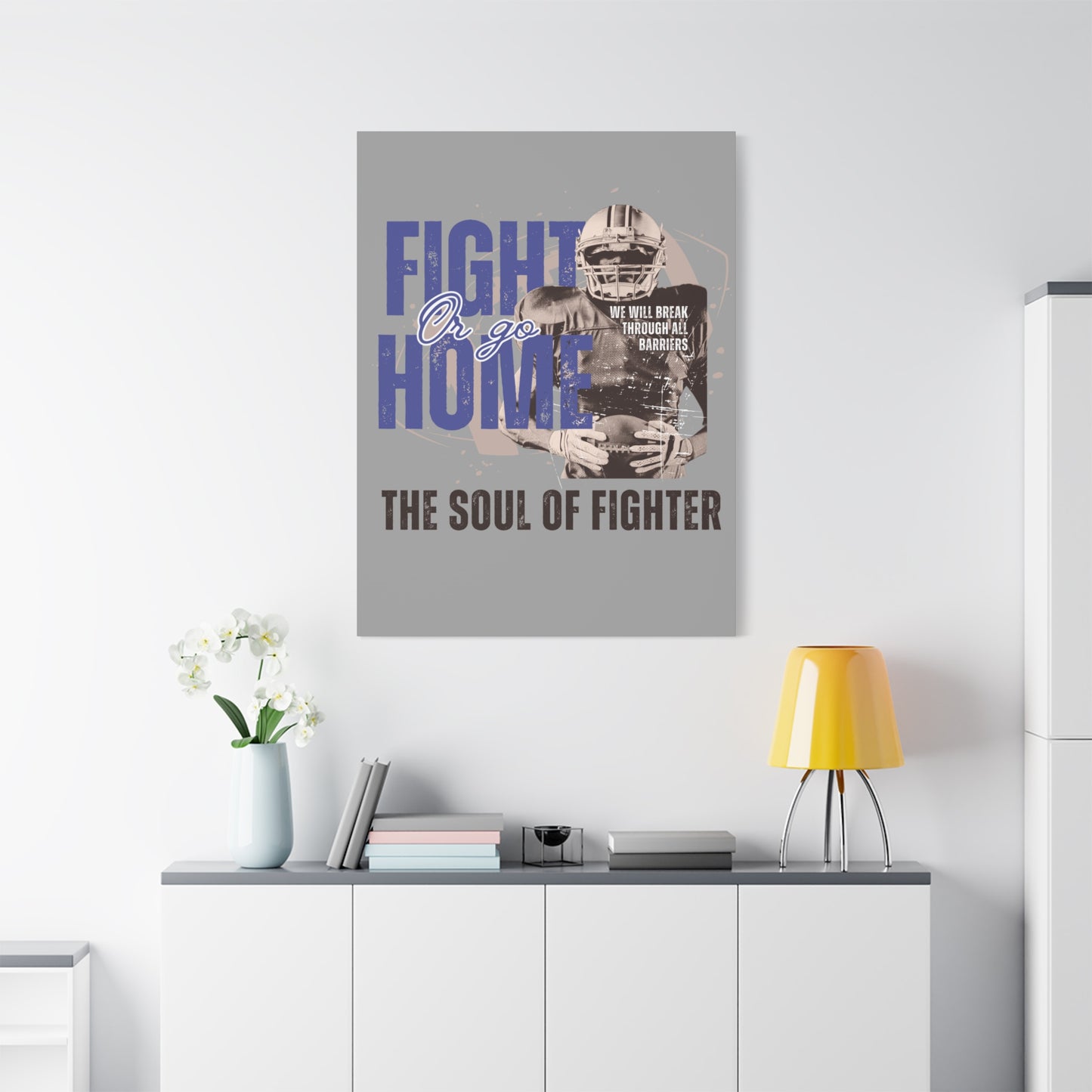 Canvas Print, Inspirational Fighter Wall Art