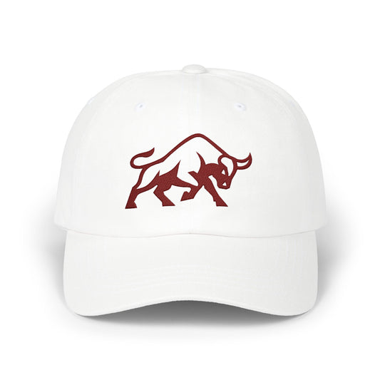 Embroidered Charging Bull Dad Cap — Low-Profile Cotton Hat