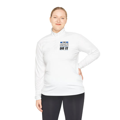 Motivational Quarter-Zip Pullover, Gym Sweatshirt