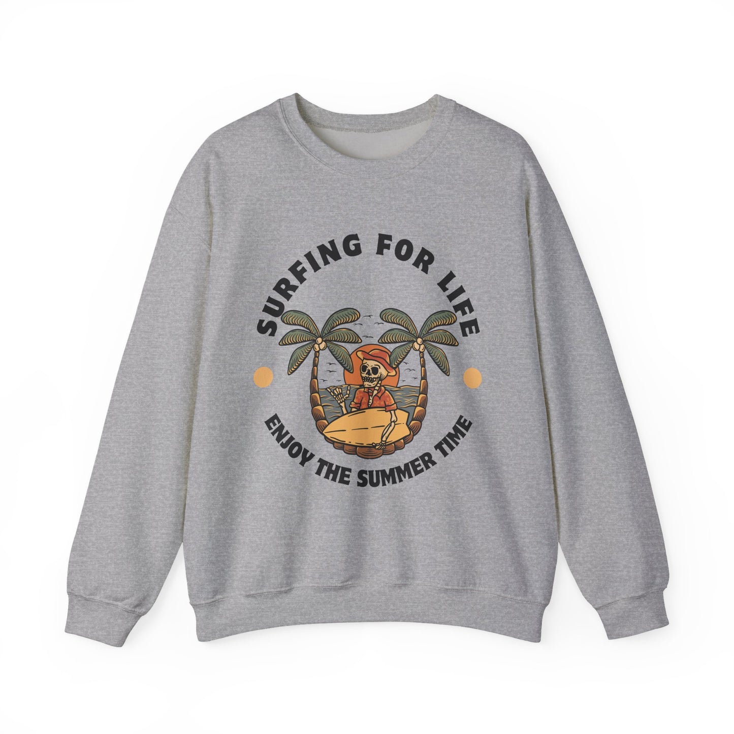 Surfing for Life Crewneck Sweatshirt