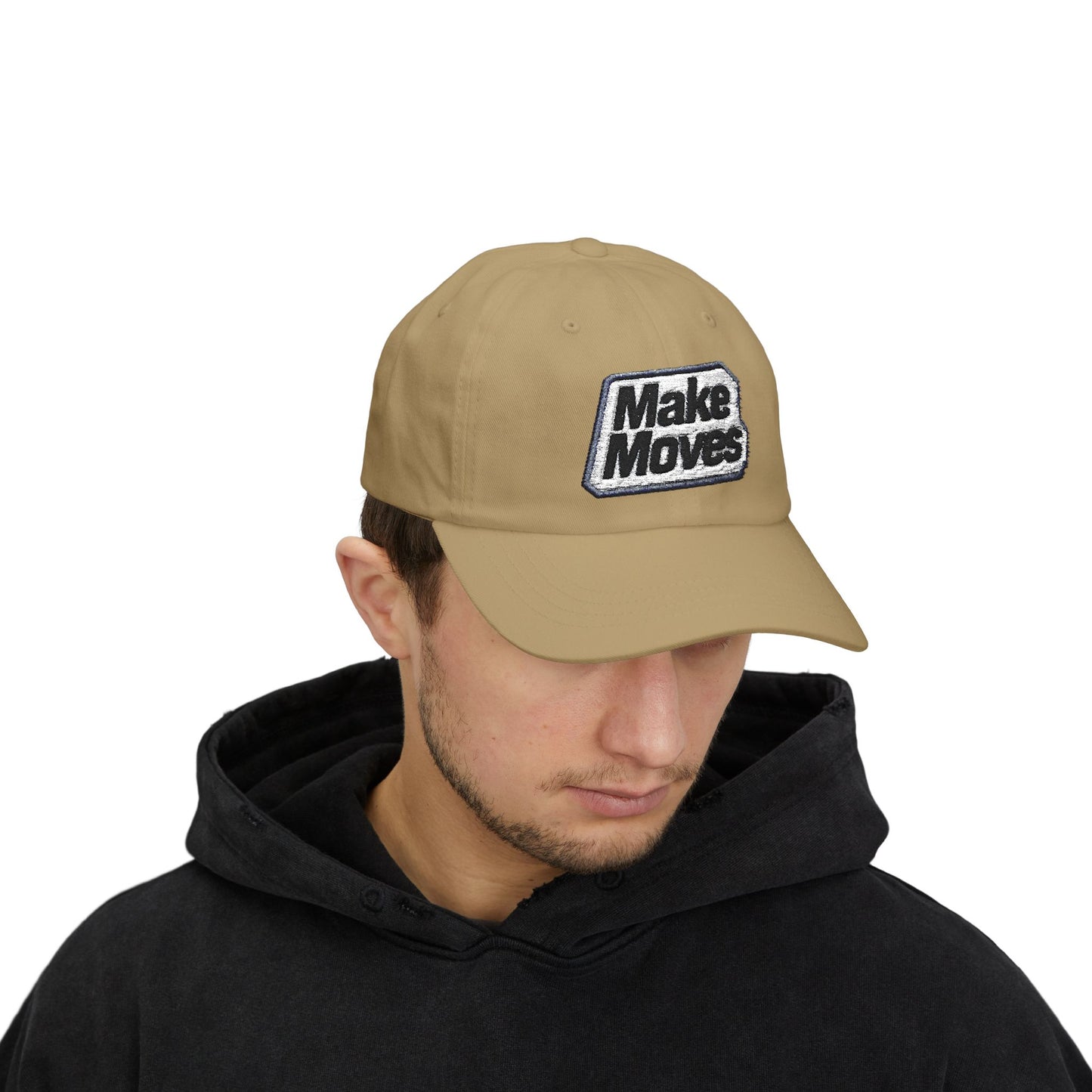 Make Moves Cotton Dad Cap — Low-Profile Embroidered Baseball Hat