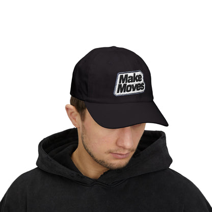 Make Moves Cotton Dad Cap — Low-Profile Embroidered Baseball Hat