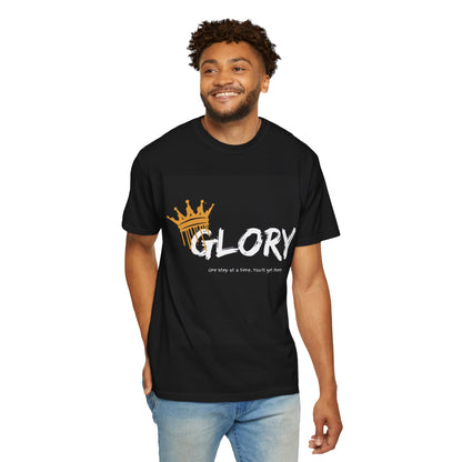 Vintage Band Tee — 'GLORY' Crowned Graphic with 'MUSIC IS LIFE' Back