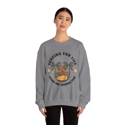 Surfing for Life Crewneck Sweatshirt