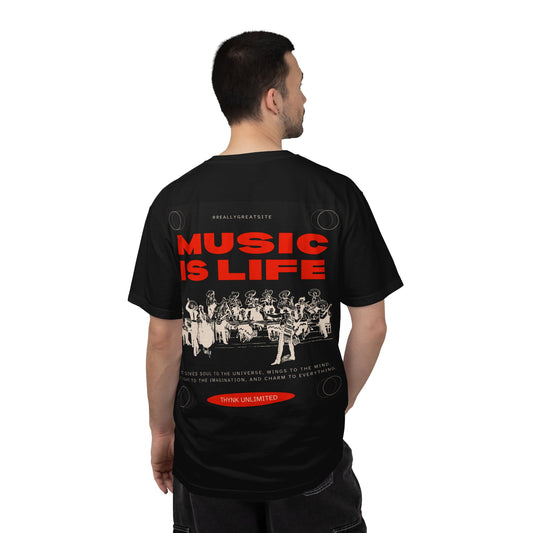 Vintage Band Tee — 'GLORY' Crowned Graphic with 'MUSIC IS LIFE' Back