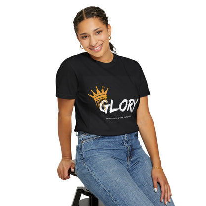 Vintage Band Tee — 'GLORY' Crowned Graphic with 'MUSIC IS LIFE' Back
