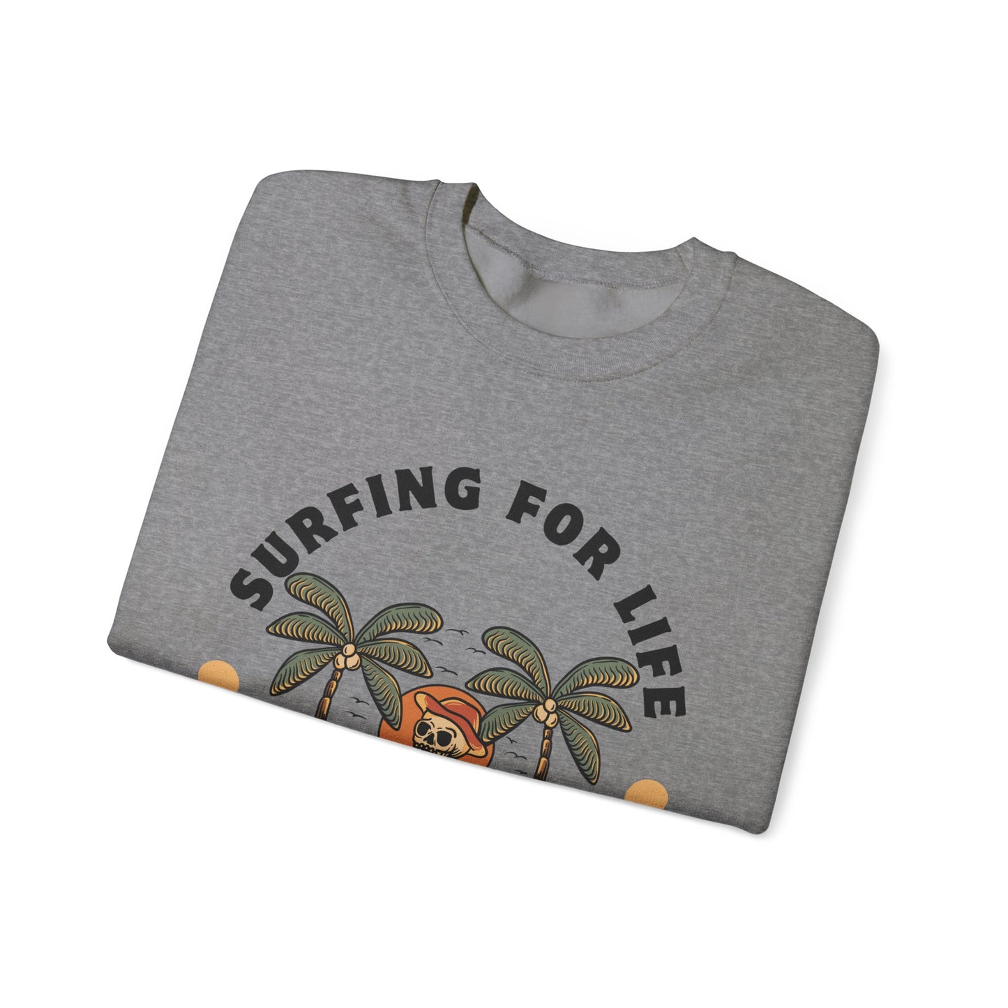 Surfing for Life Crewneck Sweatshirt