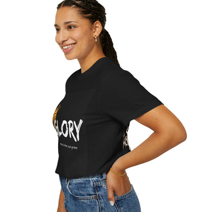 Vintage Band Tee — 'GLORY' Crowned Graphic with 'MUSIC IS LIFE' Back