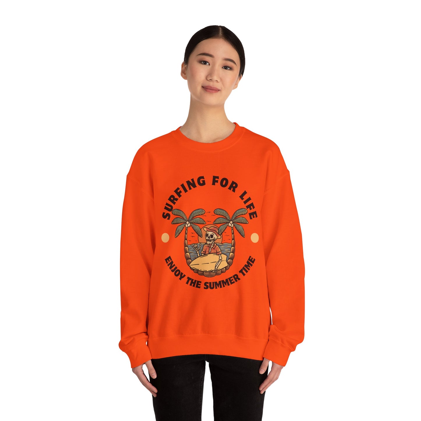 Surfing for Life Crewneck Sweatshirt