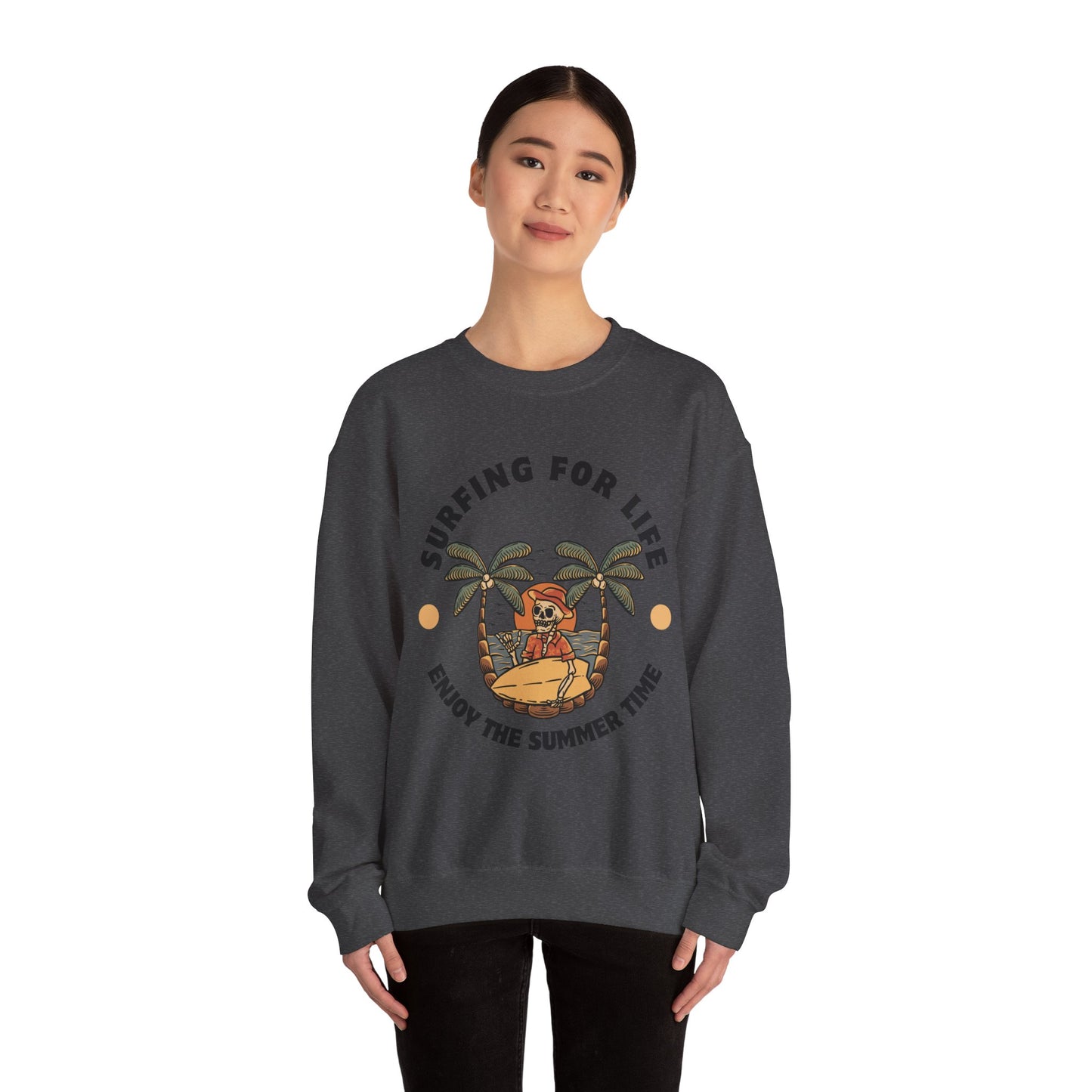 Surfing for Life Crewneck Sweatshirt