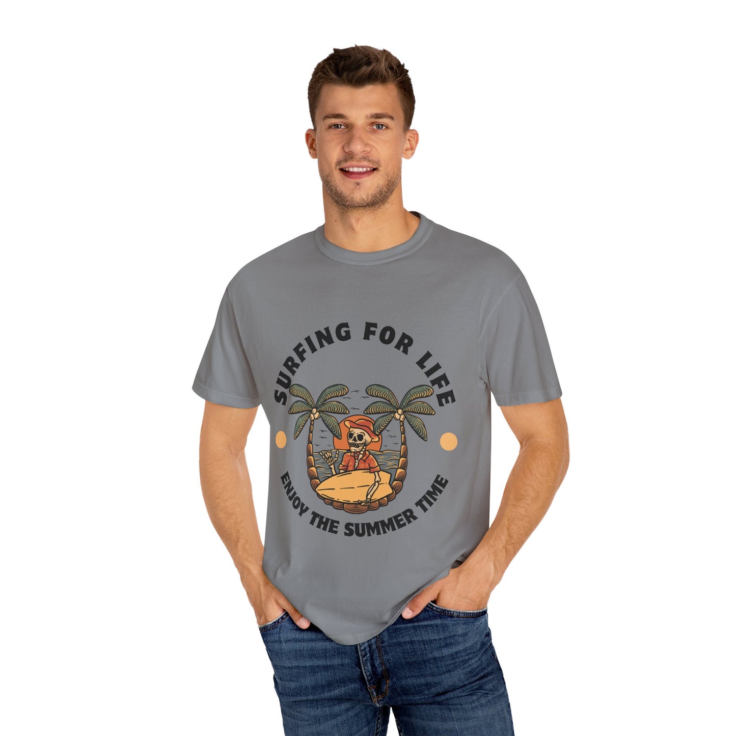 Surfing Skeleton Summer T-Shirt