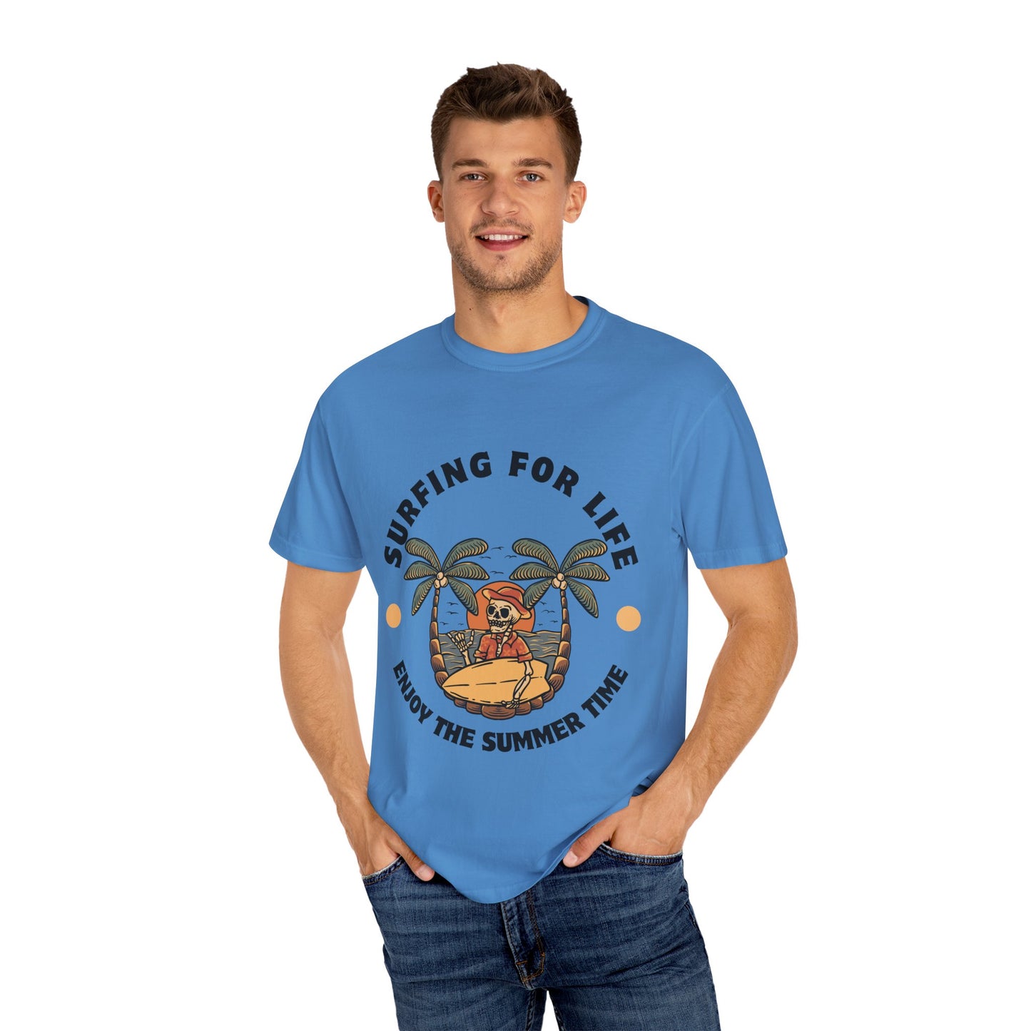Surfing Skeleton Summer T-Shirt
