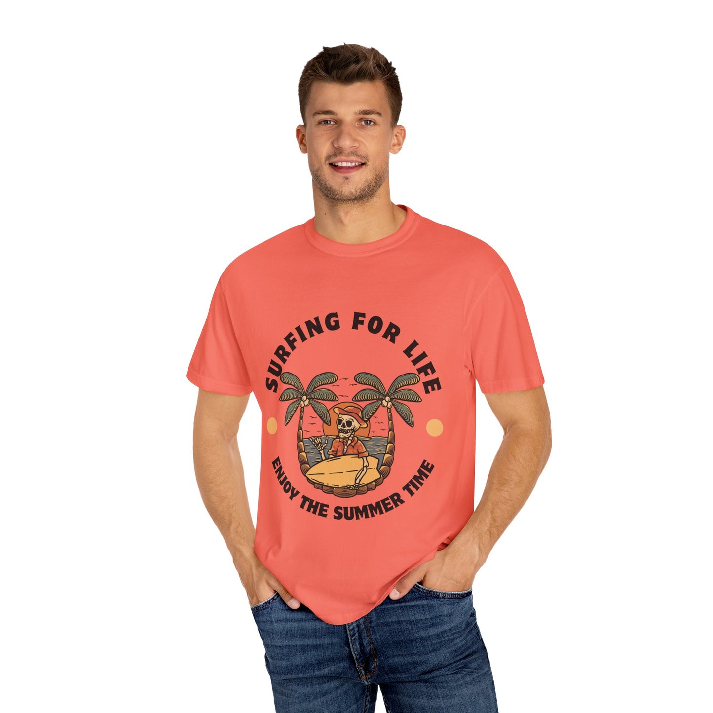 Surfing Skeleton Summer T-Shirt