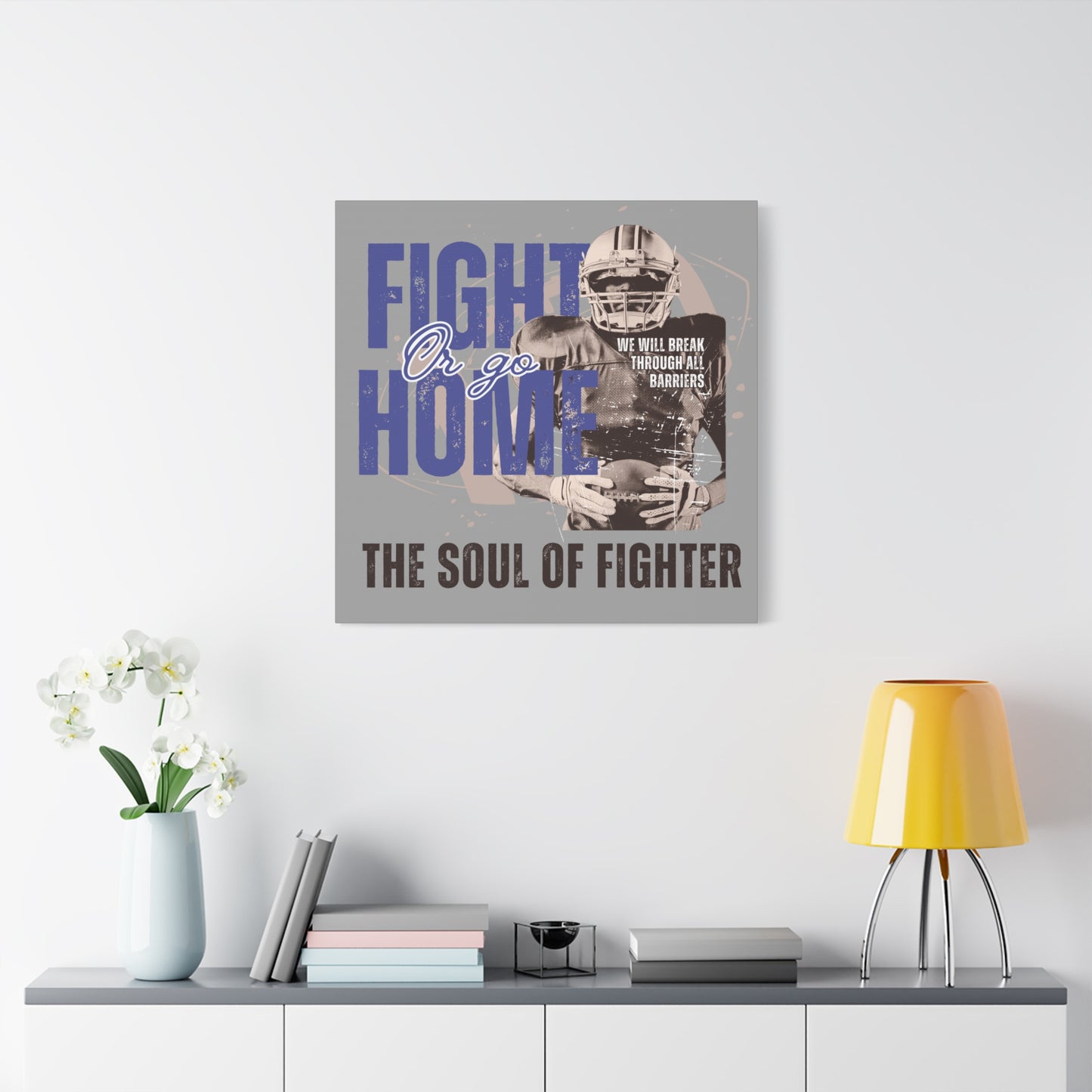 Canvas Print, Inspirational Fighter Wall Art