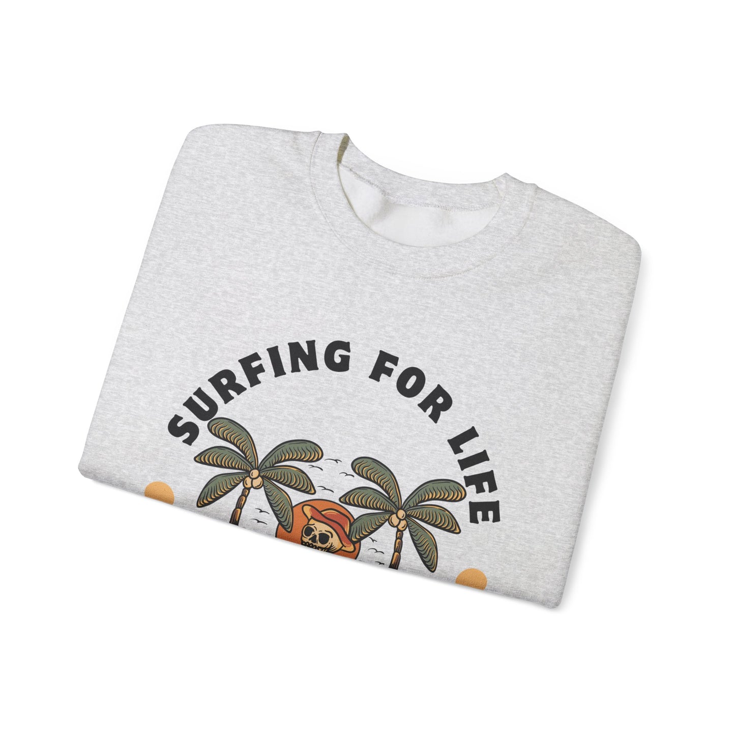 Surfing for Life Crewneck Sweatshirt