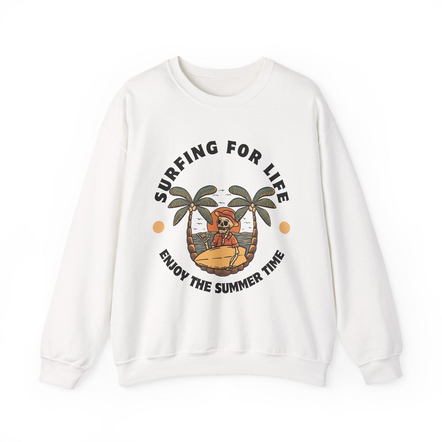 Surfing for Life Crewneck Sweatshirt