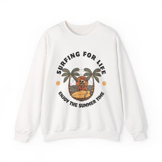 Surfing for Life Crewneck Sweatshirt