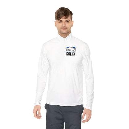 Motivational Quarter-Zip Pullover, Gym Sweatshirt