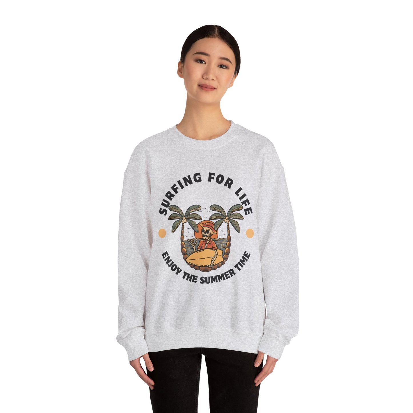 Surfing for Life Crewneck Sweatshirt