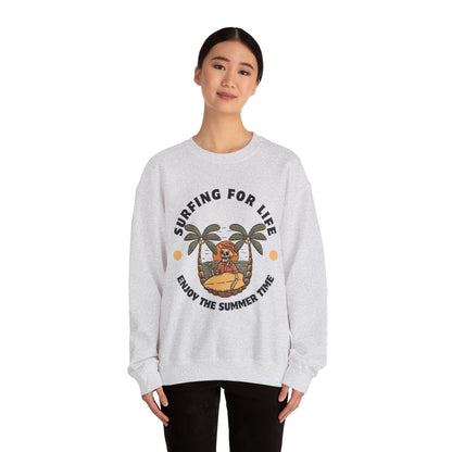 Surfing for Life Crewneck Sweatshirt