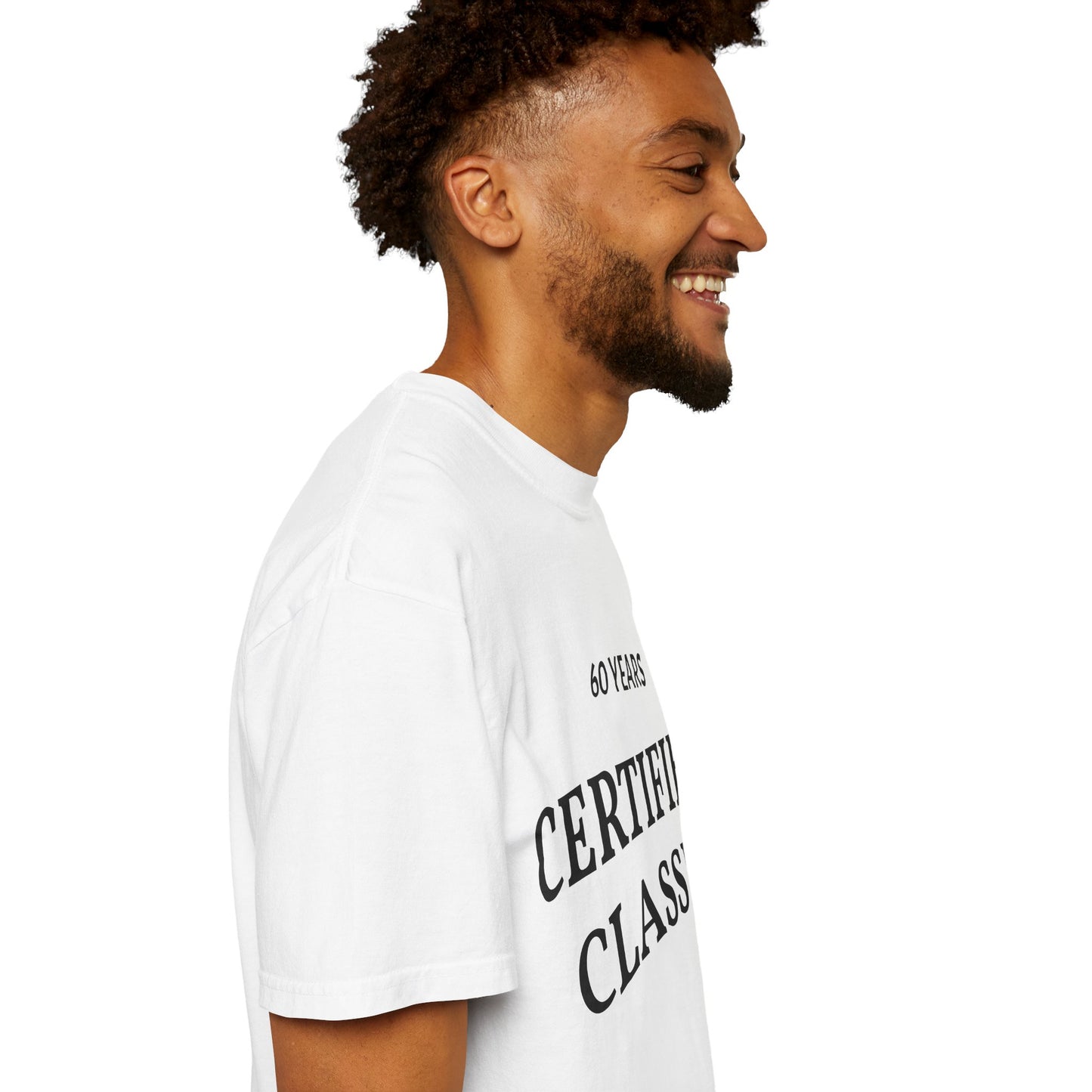 60 Years Certified Classic Tee — Garment-Dyed Vintage-Style T-Shirt