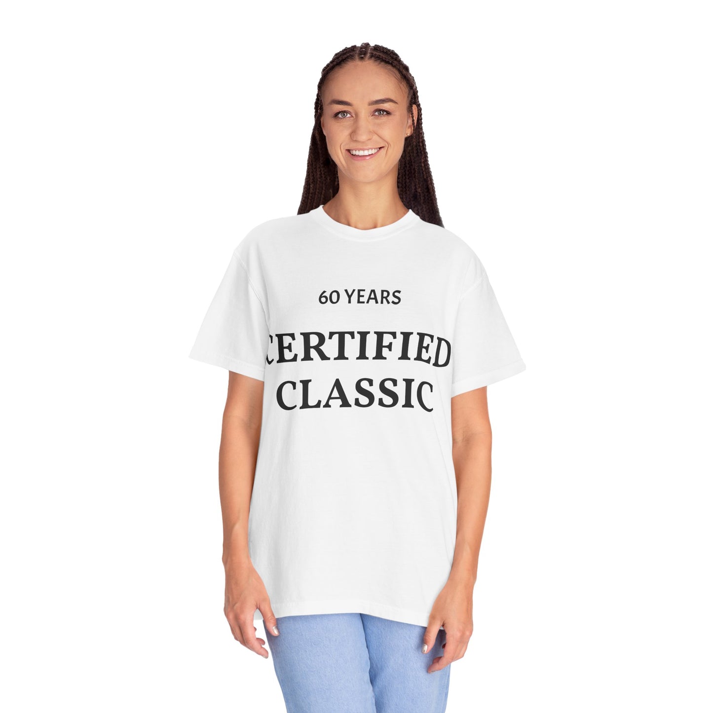 60 Years Certified Classic Tee — Garment-Dyed Vintage-Style T-Shirt