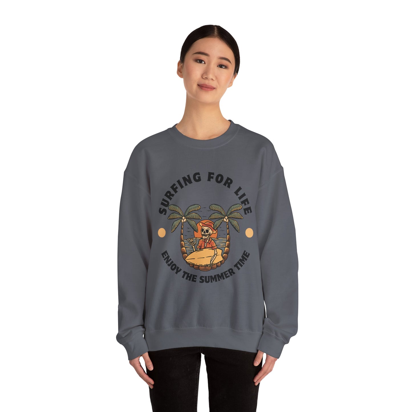 Surfing for Life Crewneck Sweatshirt