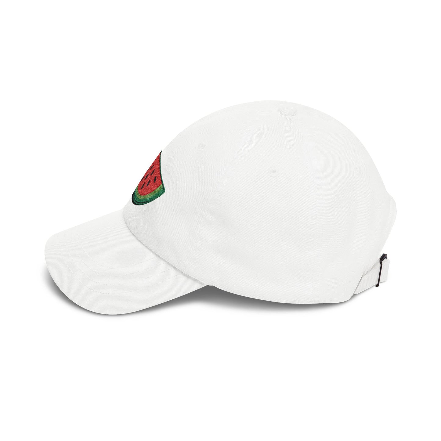 Watermelon Embroidered Dad Cap — Relaxed Cotton Sun Hat
