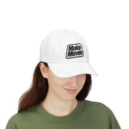 Make Moves Cotton Dad Cap — Low-Profile Embroidered Baseball Hat