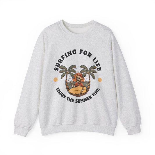 Surfing for Life Crewneck Sweatshirt
