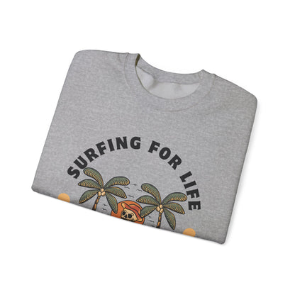 Surfing for Life Crewneck Sweatshirt