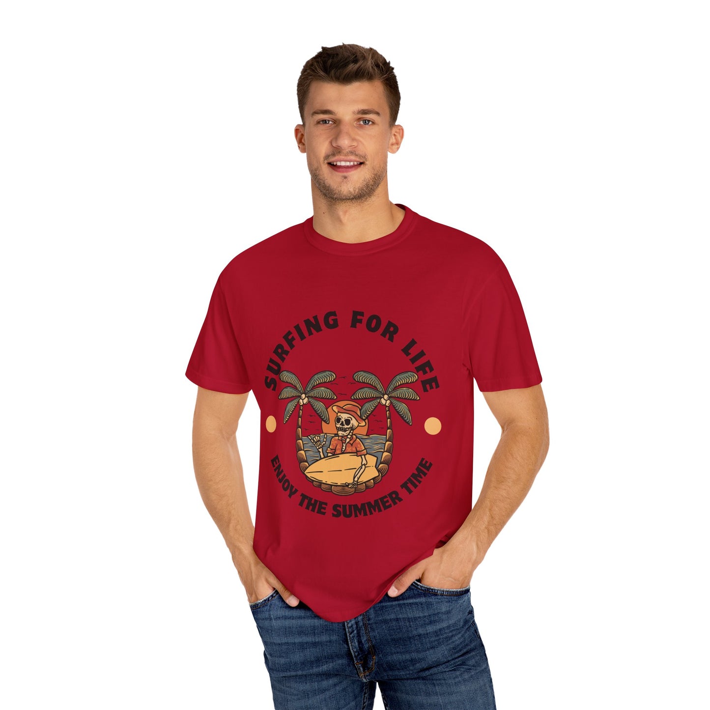 Surfing Skeleton Summer T-Shirt
