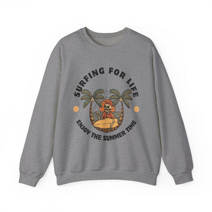 Surfing for Life Crewneck Sweatshirt