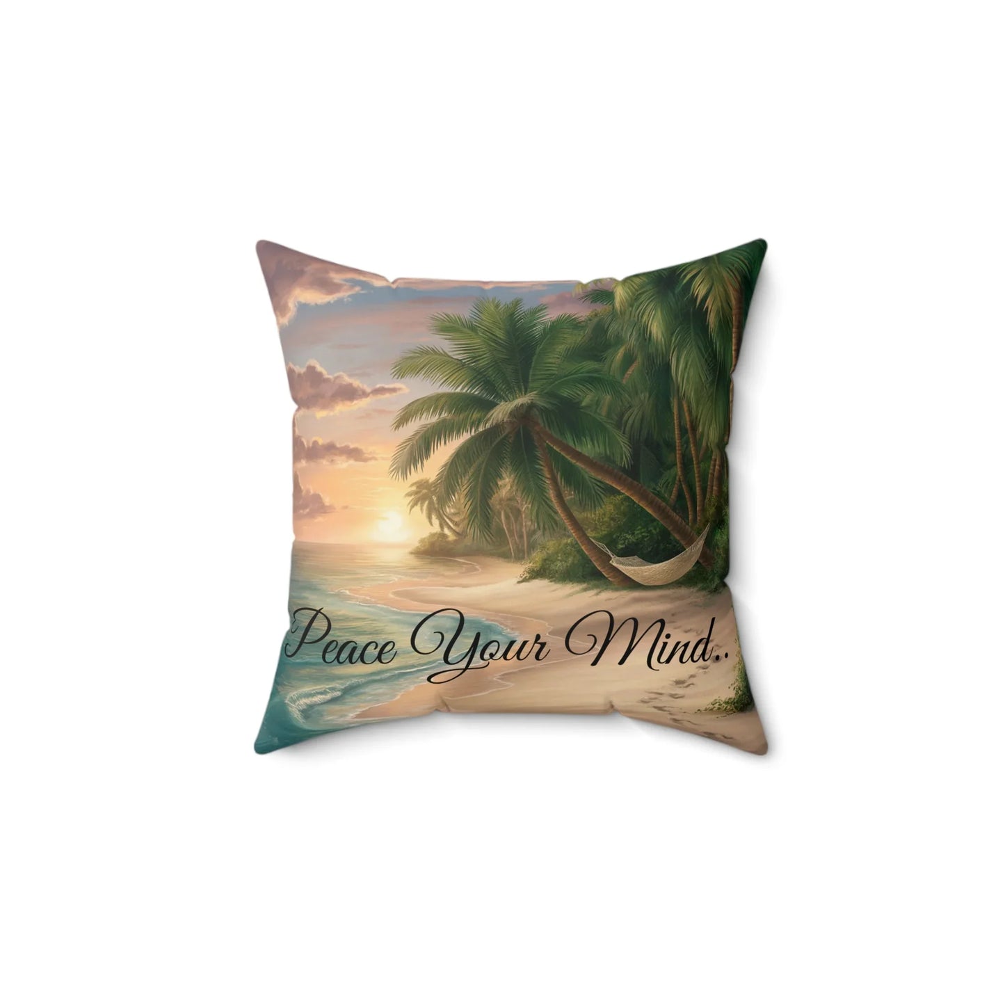 Beach Paradise Square Pillow