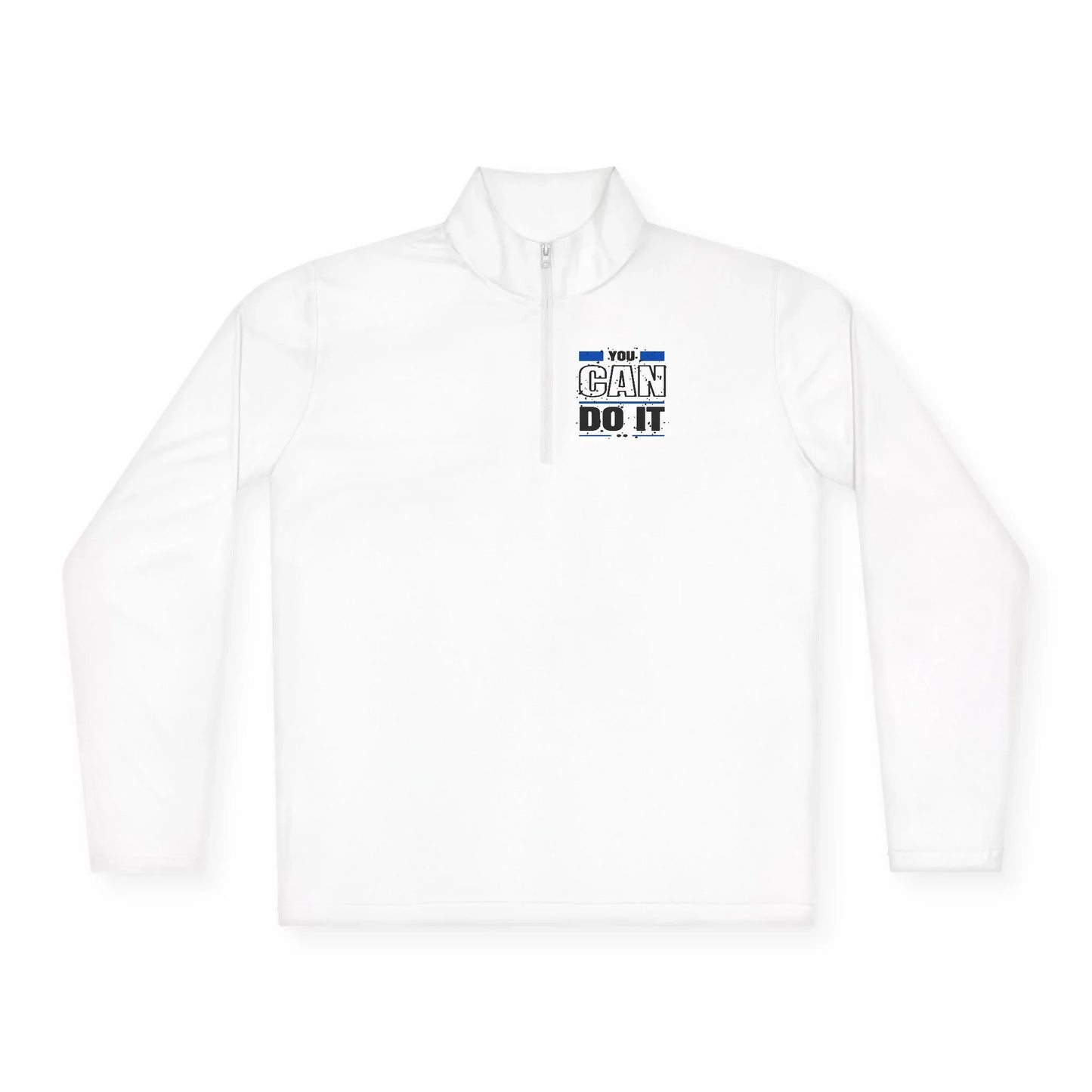 Motivational Quarter-Zip Pullover, Gym Sweatshirt