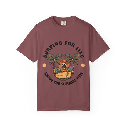 Surfing Skeleton Summer T-Shirt