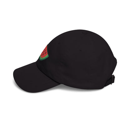 Watermelon Embroidered Dad Cap — Relaxed Cotton Sun Hat
