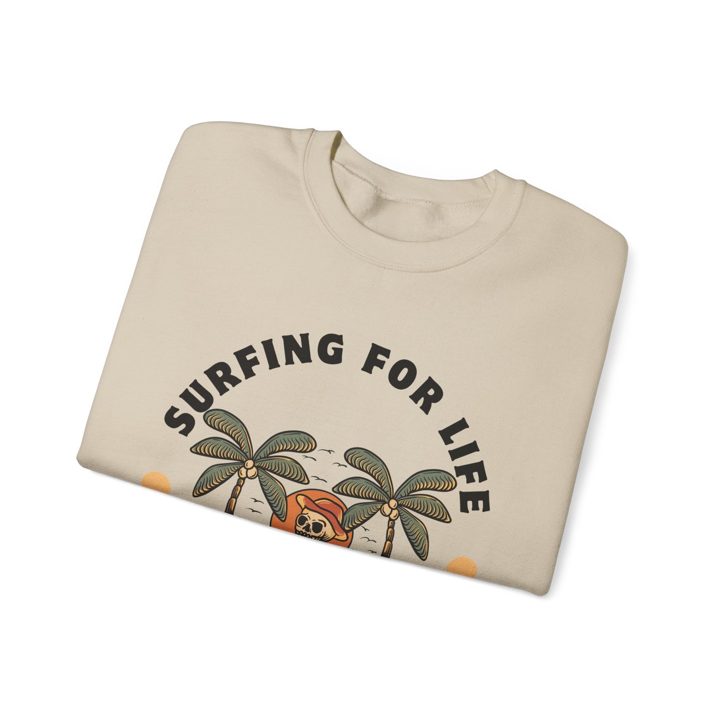 Surfing for Life Crewneck Sweatshirt