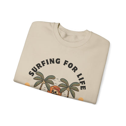 Surfing for Life Crewneck Sweatshirt