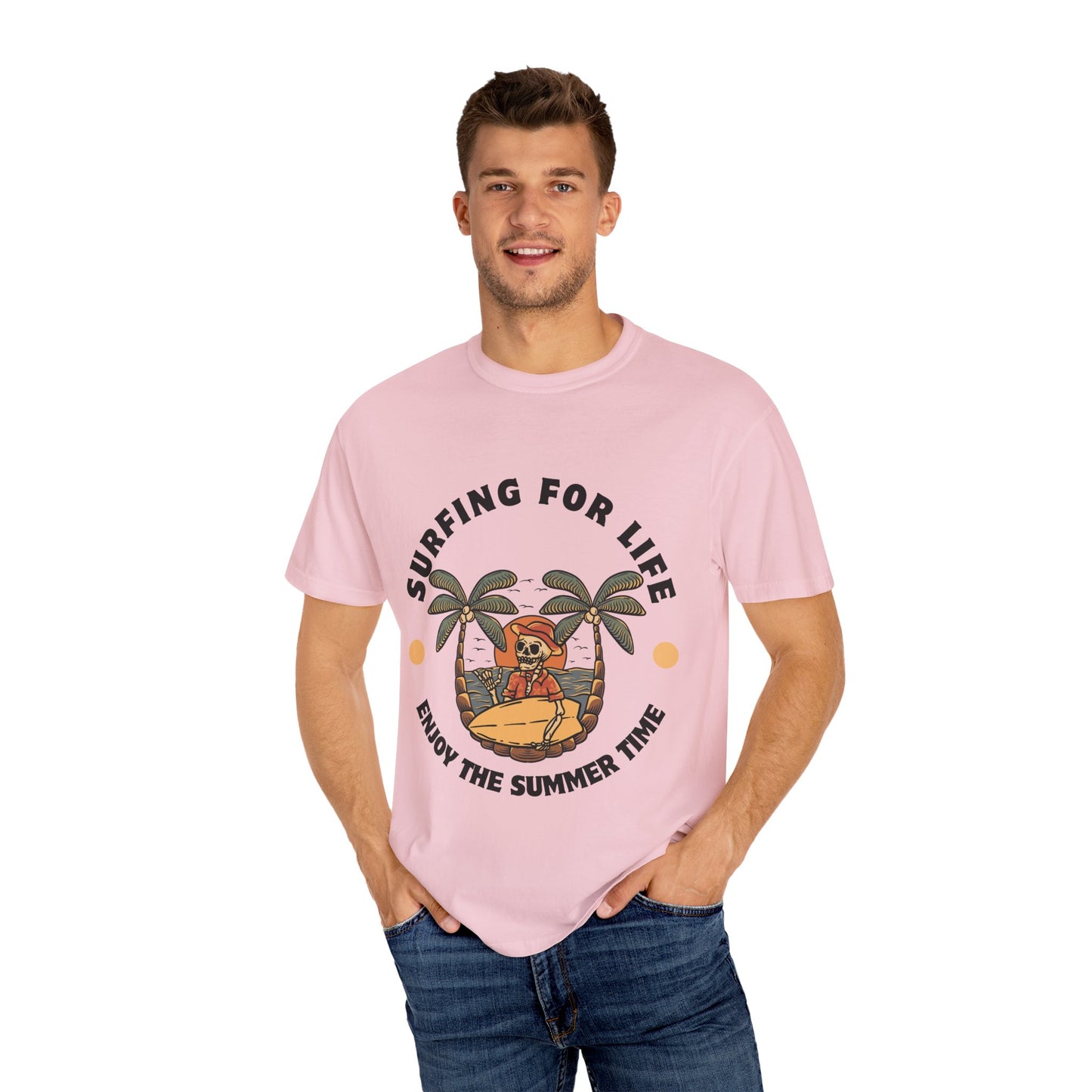 Surfing Skeleton Summer T-Shirt