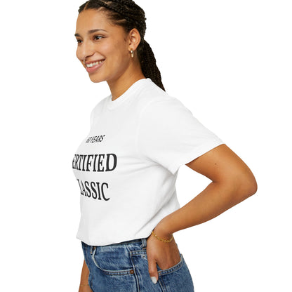 60 Years Certified Classic Tee — Garment-Dyed Vintage-Style T-Shirt