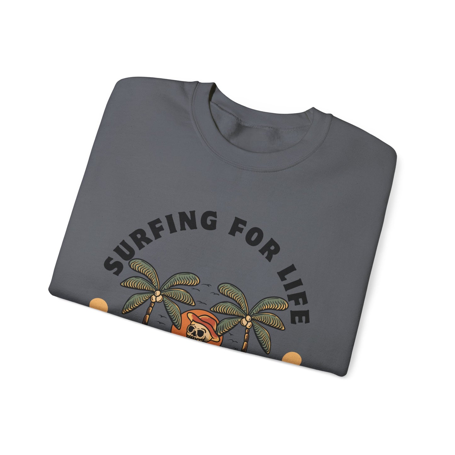 Surfing for Life Crewneck Sweatshirt