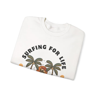 Surfing for Life Crewneck Sweatshirt
