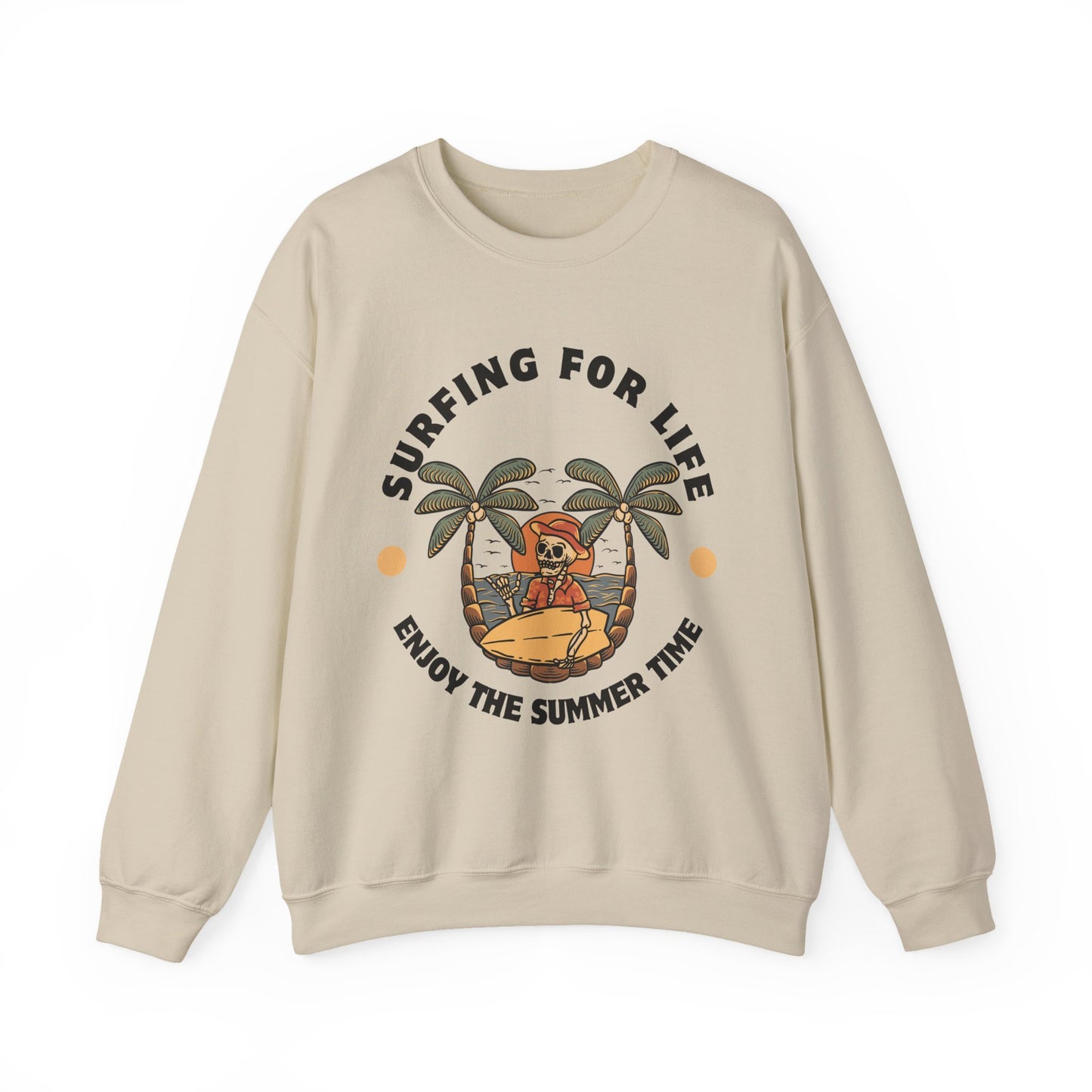 Surfing for Life Crewneck Sweatshirt
