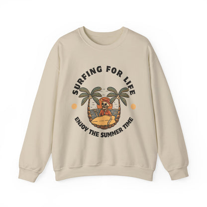Surfing for Life Crewneck Sweatshirt