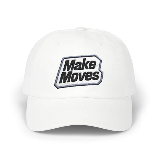 Make Moves Cotton Dad Cap — Low-Profile Embroidered Baseball Hat