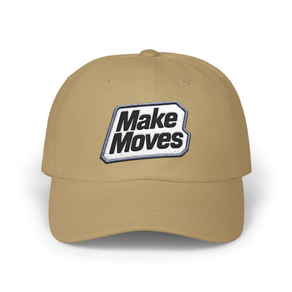 Make Moves Cotton Dad Cap — Low-Profile Embroidered Baseball Hat