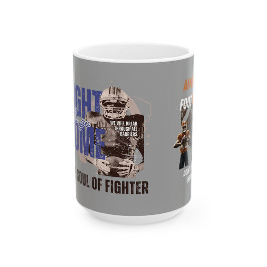 Motivational Ceramic Mug - Soul of a Fighter