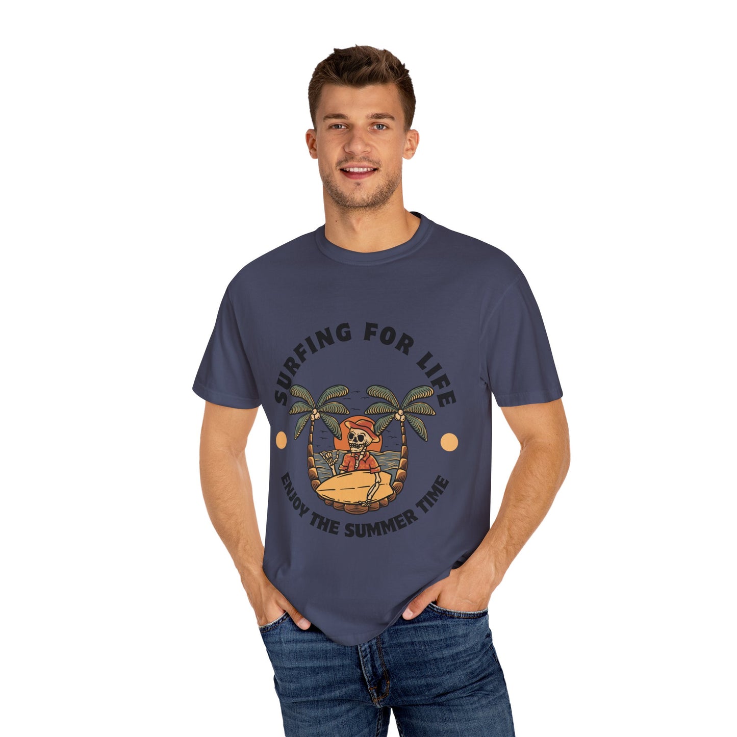 Surfing Skeleton Summer T-Shirt