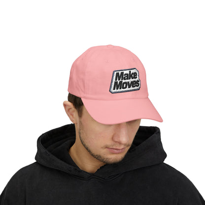 Make Moves Cotton Dad Cap — Low-Profile Embroidered Baseball Hat
